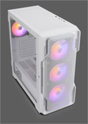 Nanoxia DS-9ARGB-W, Midi Tower, PC, Weiß, ATX, EATX, micro ATX, Mini-ITX, Kunststoff, Stahl, Gehärtetes Glas, Gaming