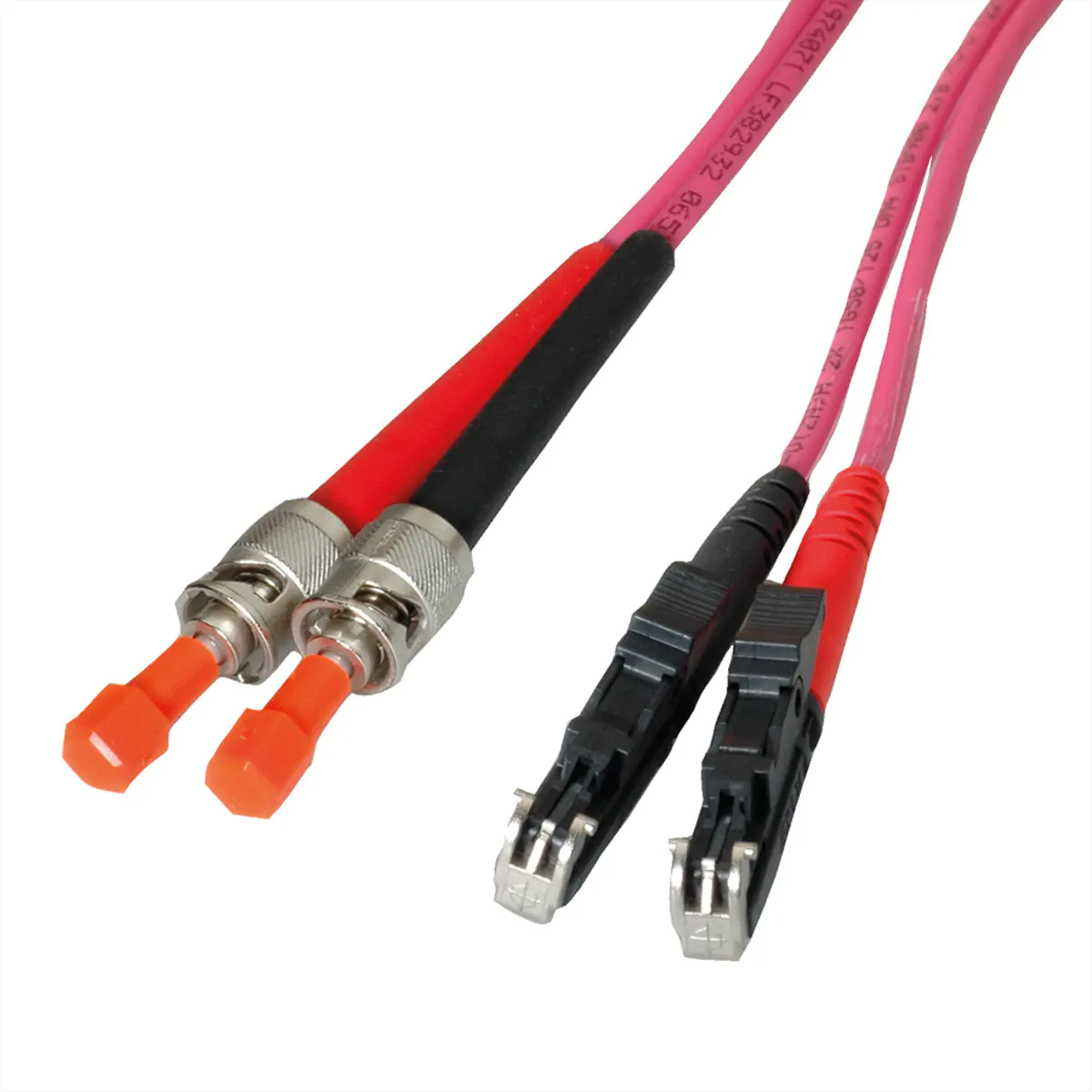 LEONI Kerpen LEONI LWL-Kbl OM4 RuM/Shr. E2000/ST 2m - Kabel - 2 m