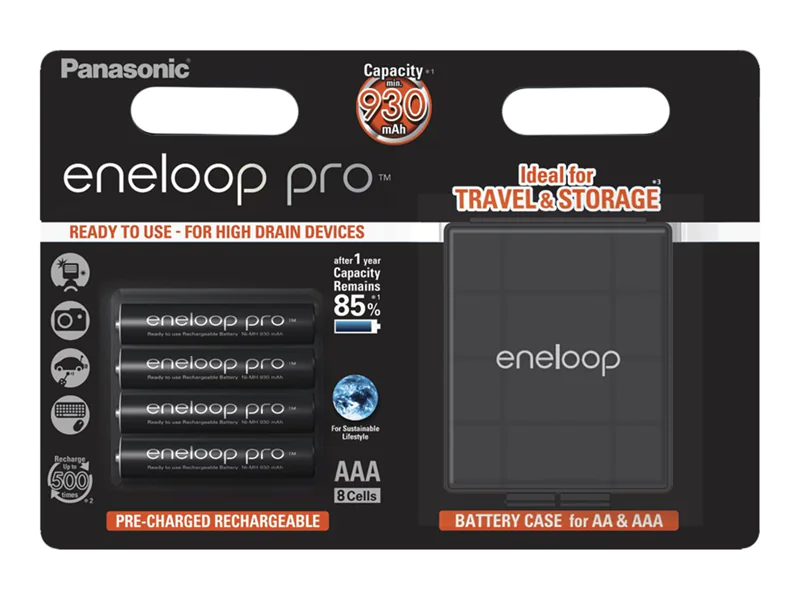 Panasonic eneloop pro BK-4HCDEC4BE - Batterie 4 x AAA - NiMH 52363180