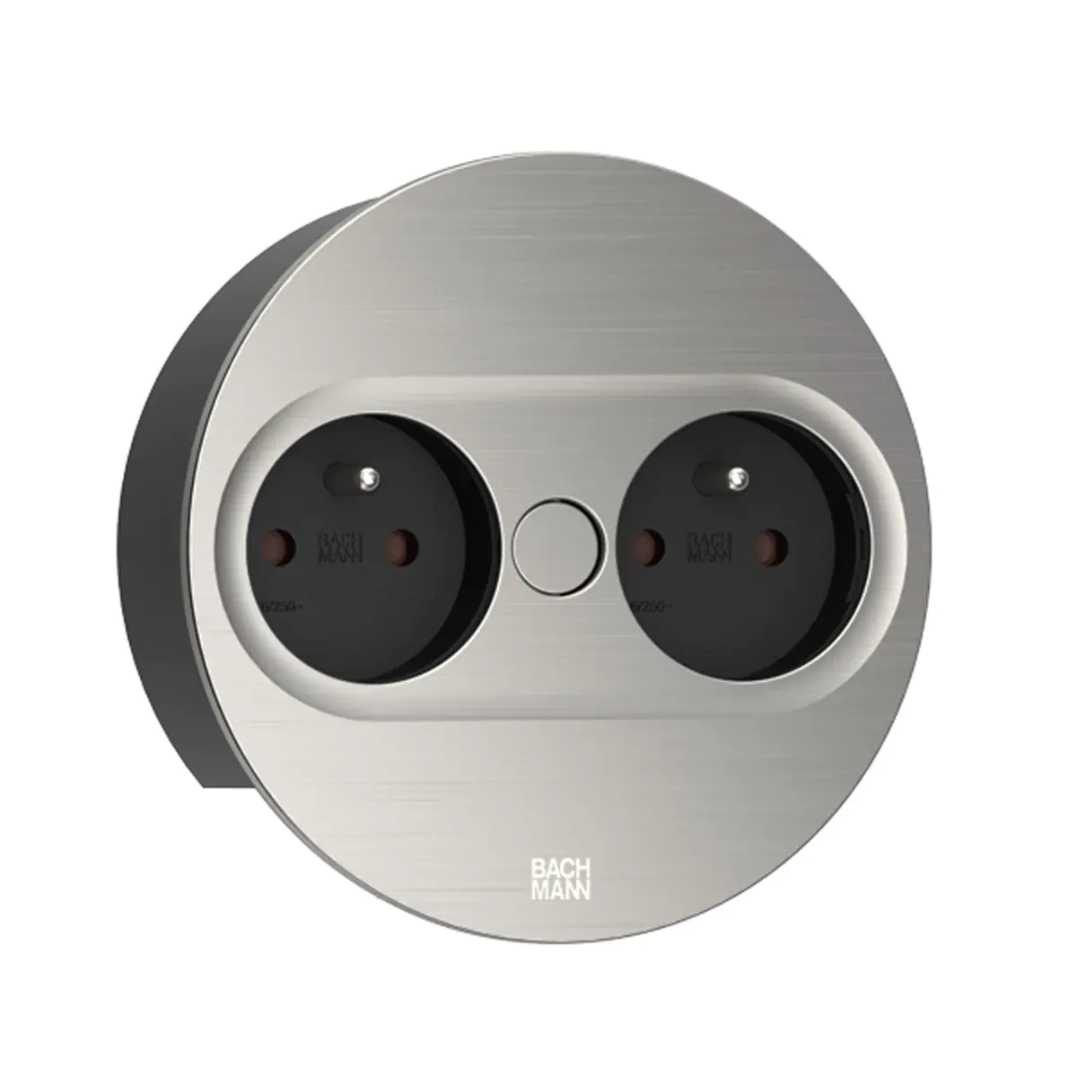 Bachmann 946.002, Typ E, Desktop eingebettet, 4 cm, Tisch/Bank, Edelstahl, Metall, Kunststoff