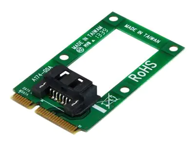 StarTech mSATA auf SATA Festplatten / SSD Adapter - Mini Serial-ATA zu SATA Konverter - Festplatten Adapter / Konverter - Speicher-Controller - 1 Sender/Kanal - mSATA - SATA 6Gb/s