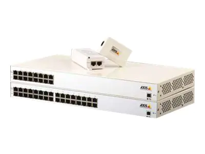 AXIS T8120 Midspan 15 W 1-port - Power Injector - Wechselstrom 100-240 V - 15 Watt - Großbritannien - für AXIS C1410, D3110, M3067, M4215, M4328, P1385, P1455, Q1656, Q1951, W400; M42 Series