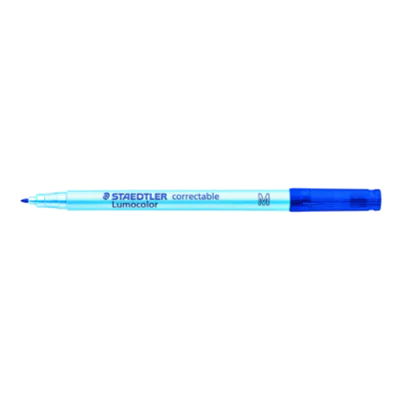 STAEDTLER Folienstift Lumocolor correctable 305 M-3 1mm blau STAEDTLER Folienstift Lumocolor correctable 305 M-3 1mm blau