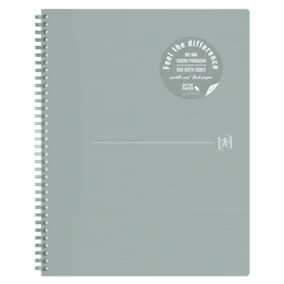 Oxford Collegeblock Origins DIN A4+ liniert Karton grau 70 Bl.