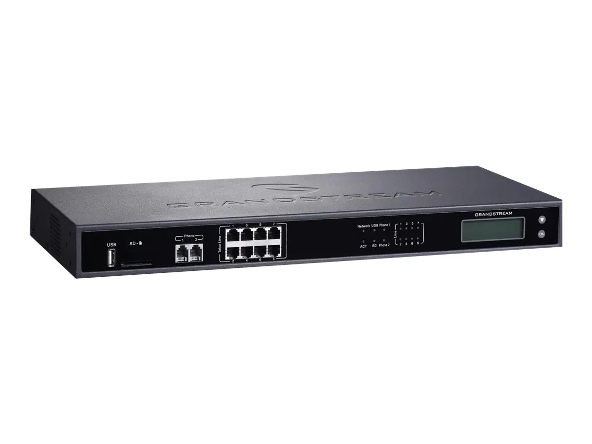 Grandstream UCM6208 - IP-PBX - in Rack montierbar