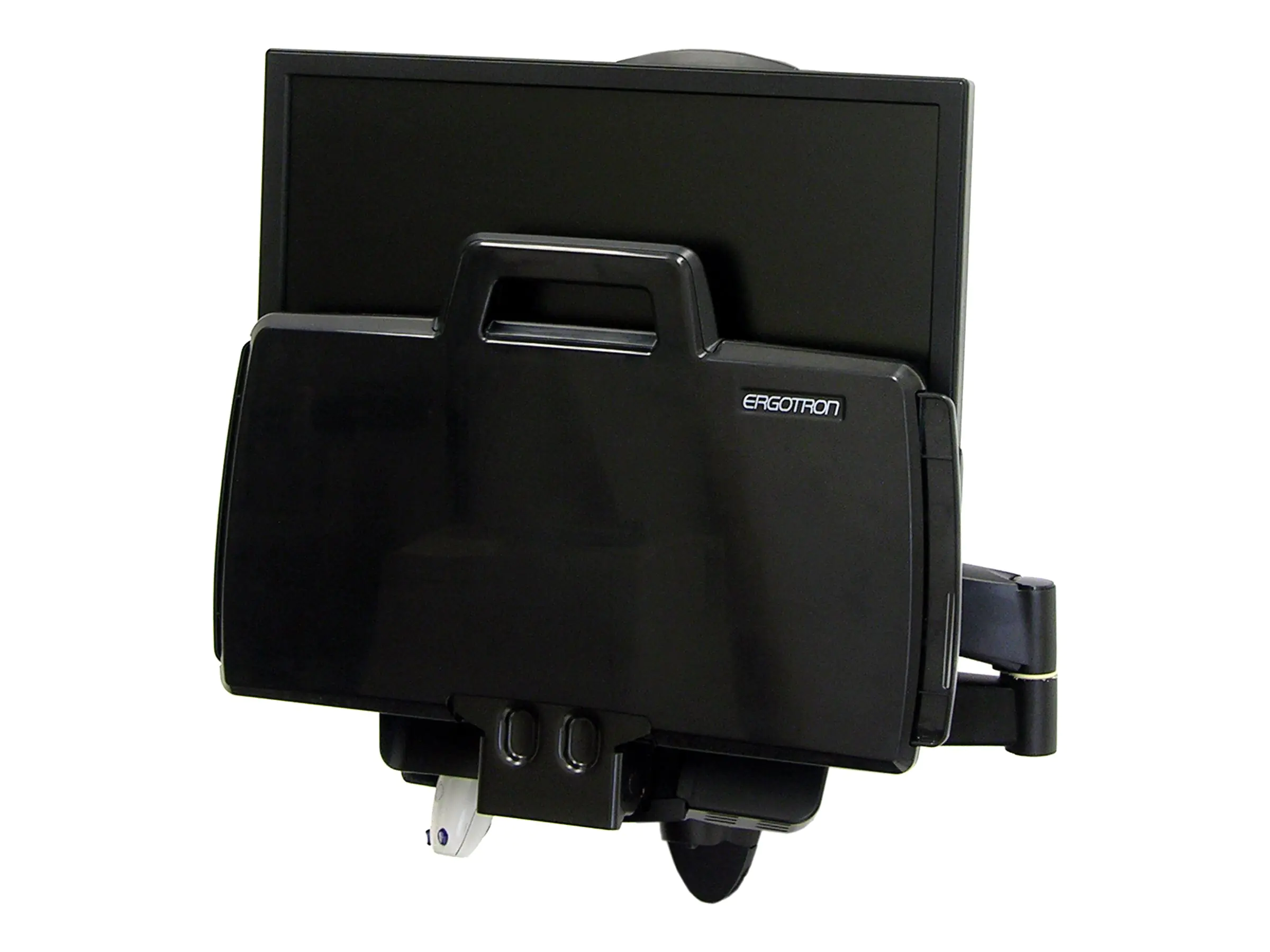 Ergotron 200 Series - Befestigungskit (Gelenkarm, Barcode-Scanner-Halter, Tastaturablage mit linker/rechter Mausablage) - für LCD-Display / PC-Ausrüstung - Stahl - Schwarz - Bildschirmgröße: bis zu 61 cm (bis zu 24 Zoll) - Wandmontage Ergotron 200 Series - Befestigungskit (Gelenkarm, Barcode-Scanner-Halter, Tastaturablage mit linker/rechter Mausablage) - für LCD-Display / PC-Ausrüstung - Stahl - Schwarz - Bildschirmgröße: bis zu 61 cm (bis zu 24 Zoll) - Wandmontage