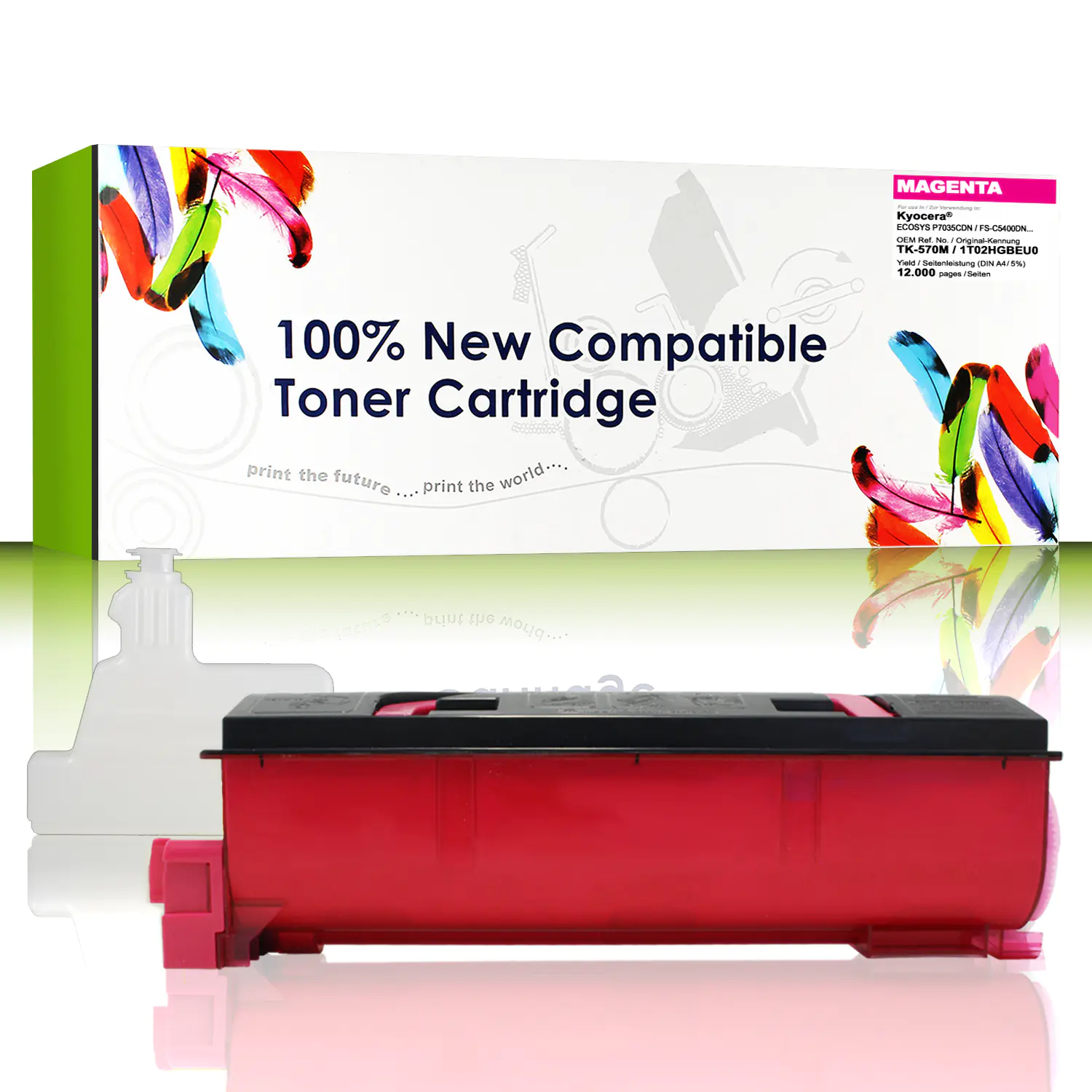 Cartridgeweb Toner kompatibel zu Kyocera/Mita 1T02HGBEU0 TK570M magenta 12.000 Seiten Cartridgeweb Toner kompatibel zu Kyocera/Mita 1T02HGBEU0 TK570M magenta 12.000 Seiten