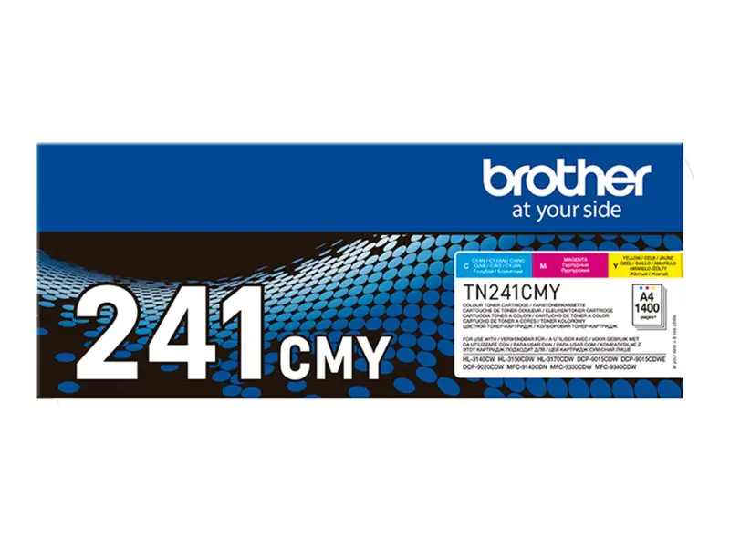 Brother TN241CMY - 3er-Pack - Gelb, Cyan, Magenta - original - Tonerpatrone - für Brother DCP-9015, DCP-9020, HL-3140, HL-3150, HL-3170, MFC-9140, MFC-9330, MFC-9340