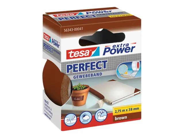 tesa Gewebeband extra Power Perfect 56343-00041 38mmx2,75m braun
