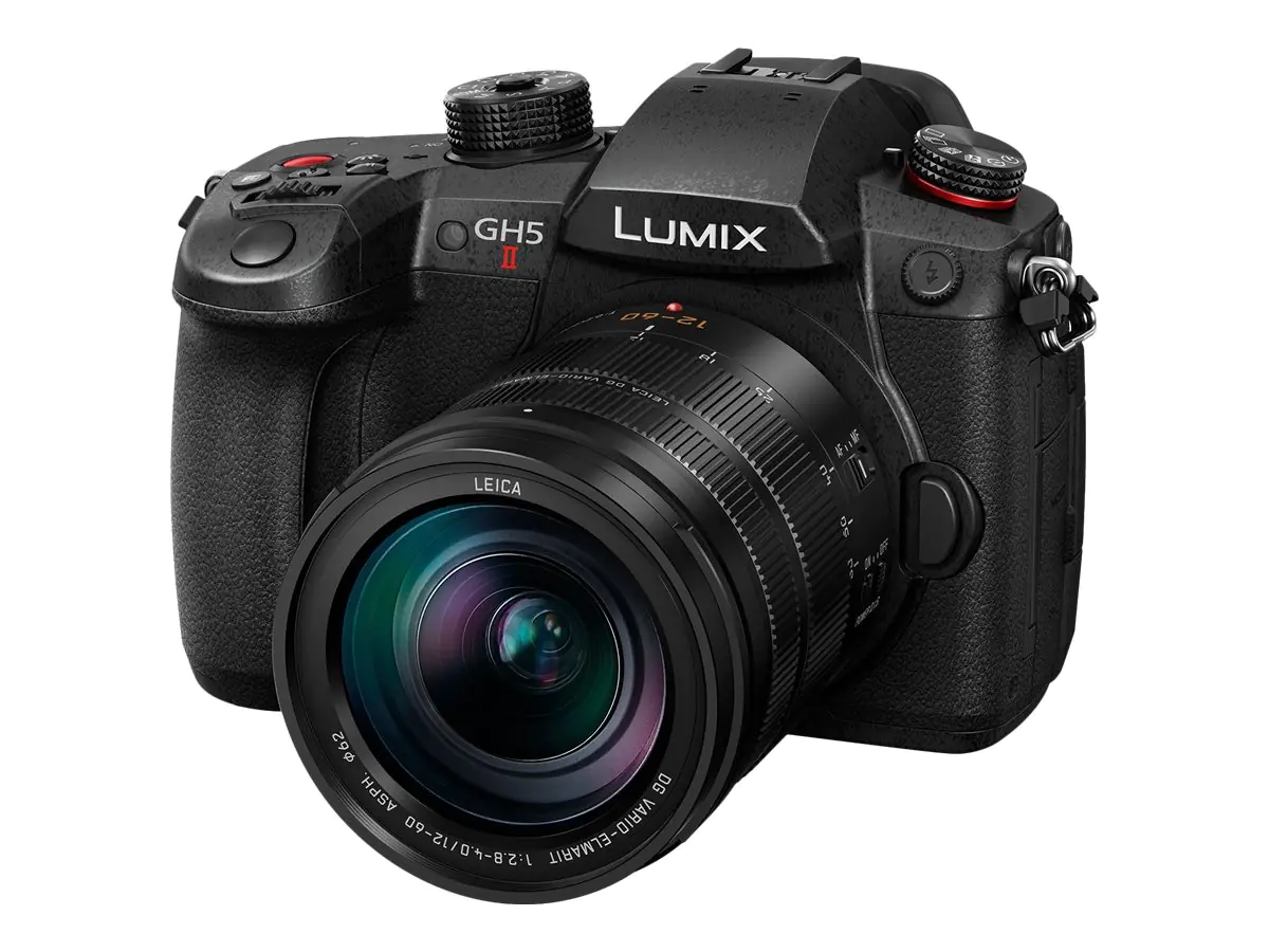 Panasonic Lumix G DC-GH5M2 - Digitalkamera - spiegellos - 20.3 MPix - Vier Drittel - 6K / 60 BpS - 5x optischer Zoom - Leica 12-60-mm-Objektiv - Wi-Fi, Bluetooth