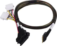 Microchip Adaptec - Internes SAS-Kabel - 1x8 Slim SAS (SFF-8654) zu U.3 (SFF-8639) - 80 cm