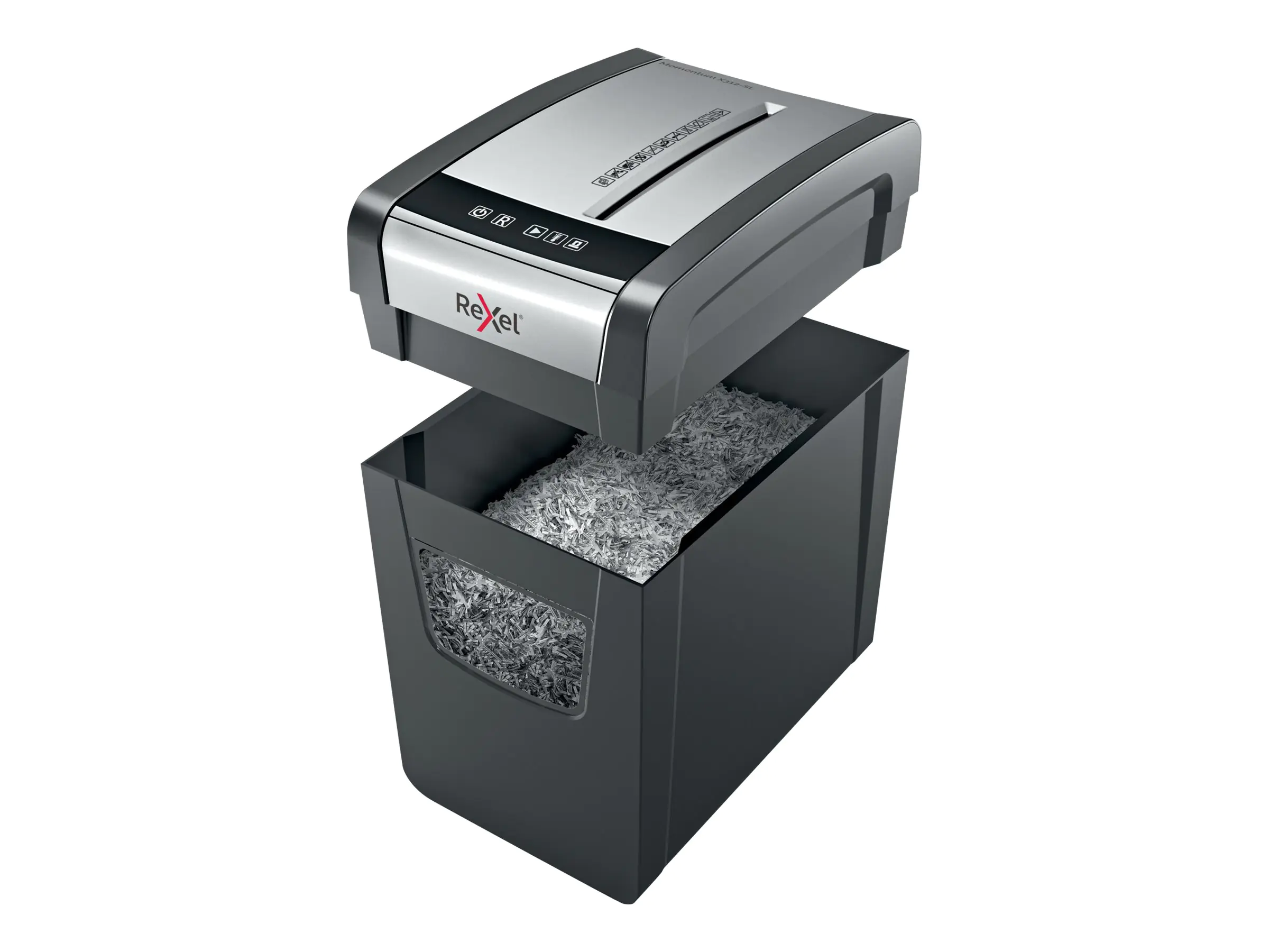 Rexel Momentum Aktenvernichter X312 Slim 2104574EU Partikelschnitt P-3