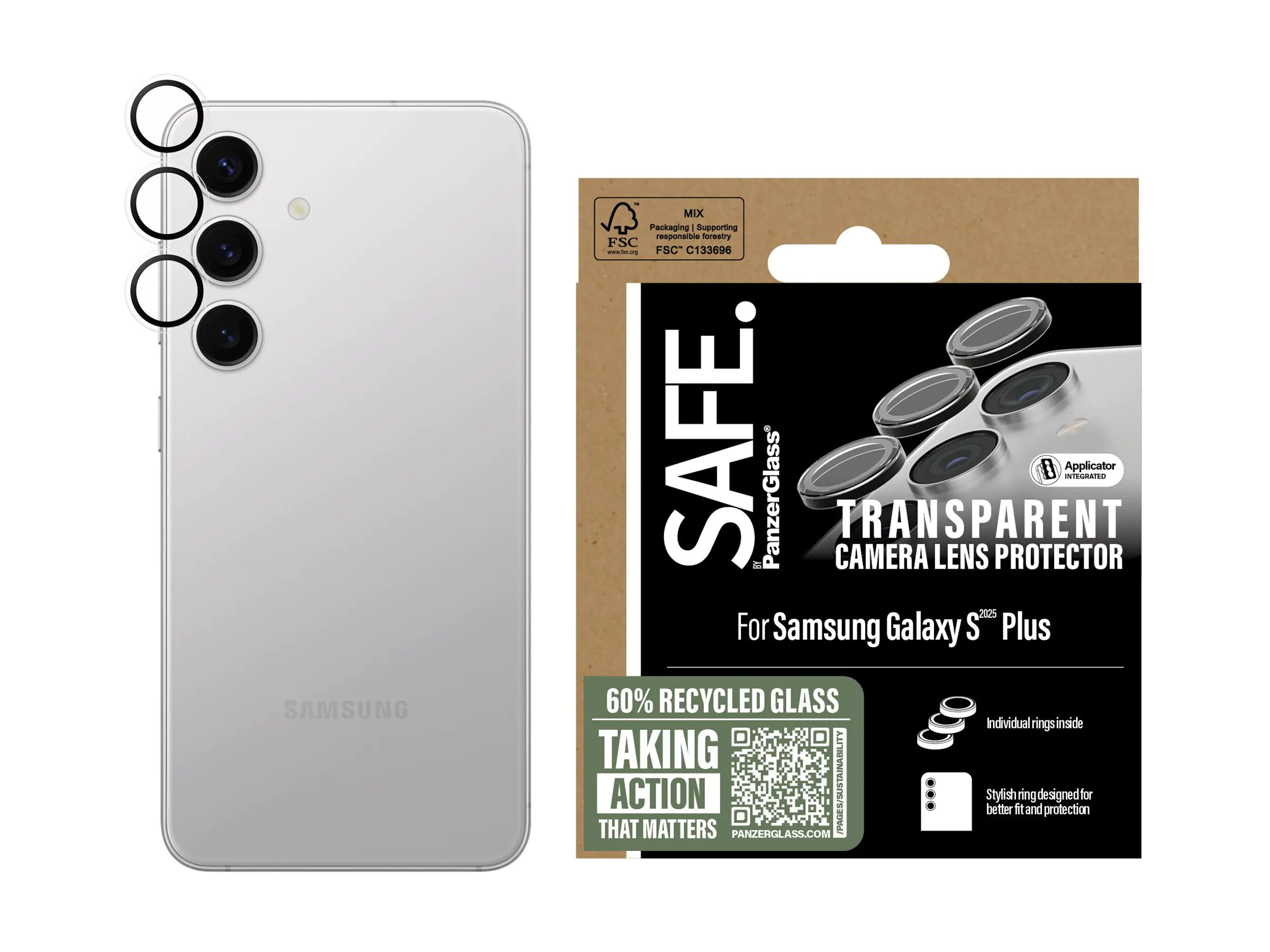 PanzerGlass SAFE. by PanzerGlass - Objektivschutz für Handy