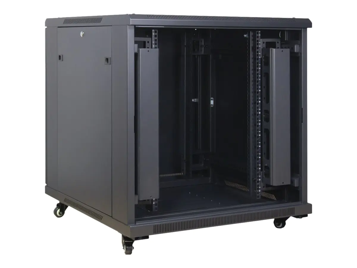 Inter-Tech SNB-8815 MESH DOOR - Schrank Netzwerkschrank - RAL 9005 - 15U