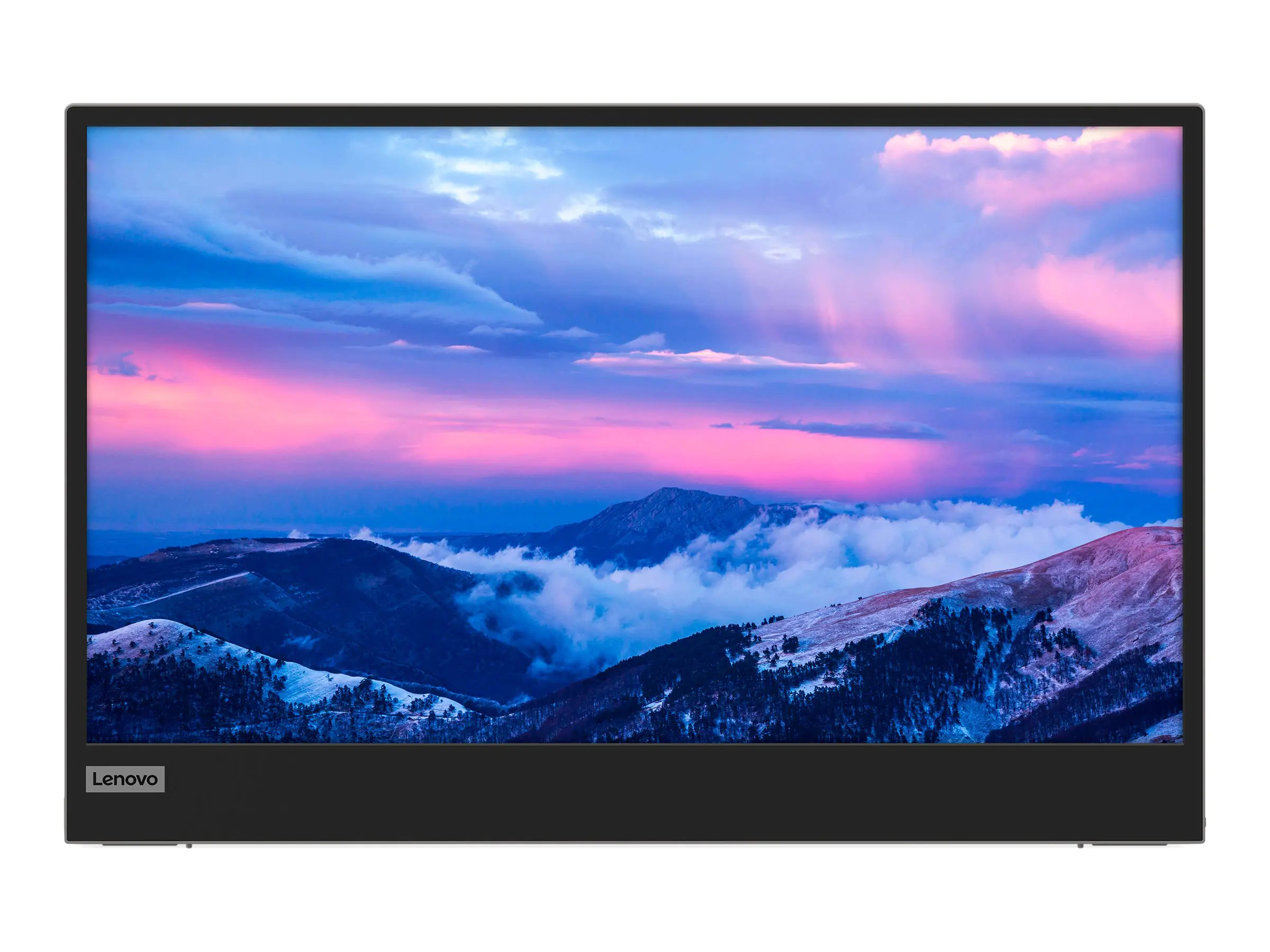 Lenovo L152 - LED-Monitor - 39.6 cm (15.6") (16" sichtbar) - tragbar - 1920 x 1080 Full HD (1080p) - IPS - 250 cd/m² - 1000:1 - 6 ms - 2xUSB-C - Raven Black