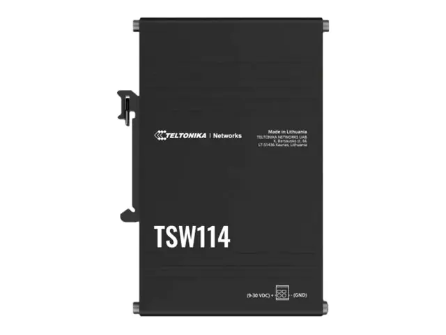 Teltonika TSW114 - Switch - unmanaged - 5 x 10/100/1000 - an DIN-Schiene montierbar, wandmontierbar - Passives PoE Teltonika TSW114 - Switch - unmanaged - 5 x 10/100/1000 - an DIN-Schiene montierbar, wandmontierbar - Passives PoE