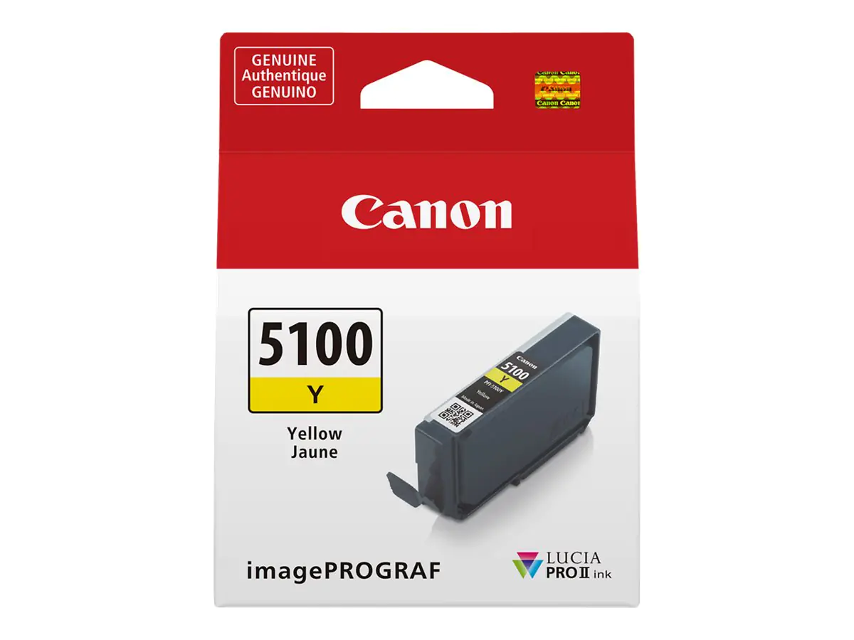 Canon PFI-5100 Y - 14.4 ml - Gelb - original - Hängebox - Tintenbehälter - für imagePROGRAF PRO-310