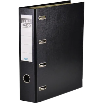 ELBA Doppelordner rado plast 100551851 2xA5 quer 75mm schwarz ELBA Doppelordner rado plast 100551851 2xA5 quer 75mm schwarz