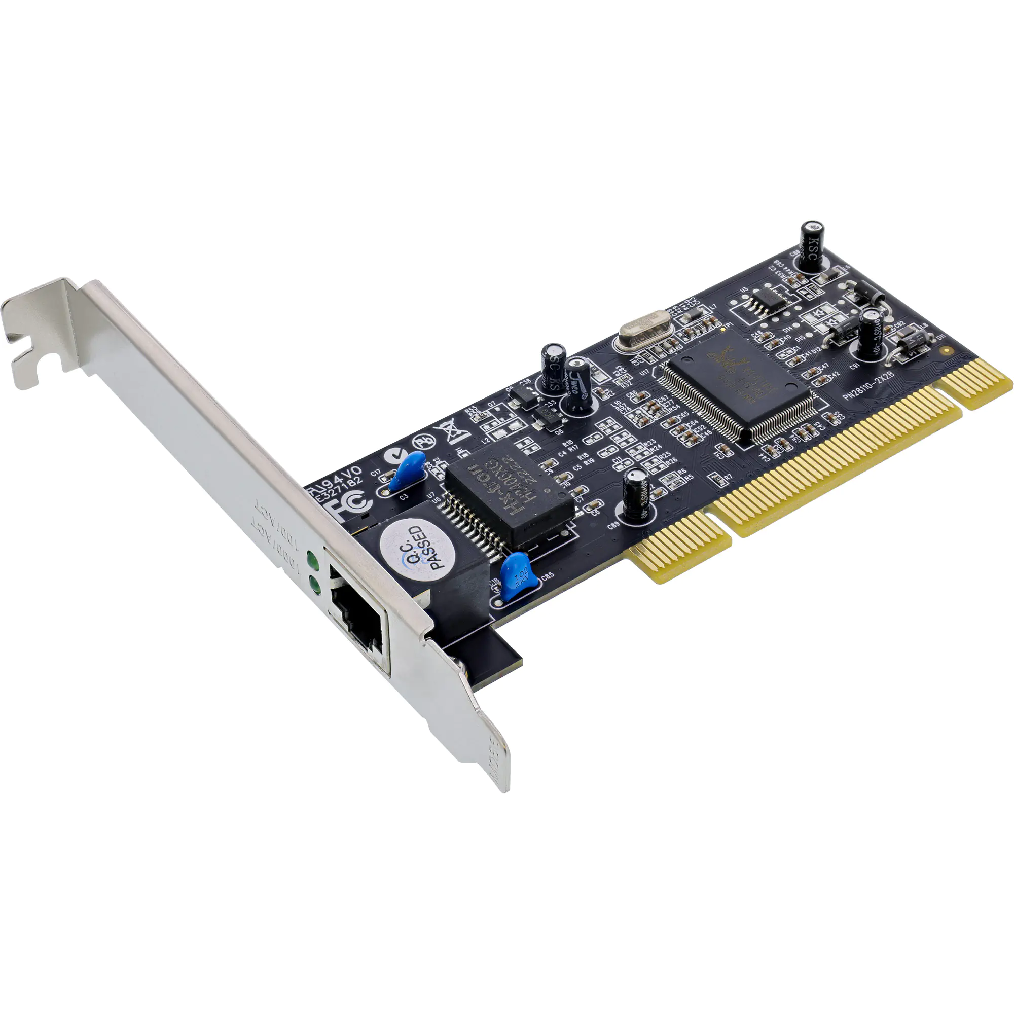 Longshine LCS-8037TXR5, Eingebaut, Kabelgebunden, PCI, Ethernet, 1000 Mbit/s, Grün, Grau