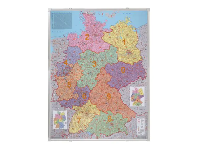 Franken Kartentafel KA445P PLZ-Karte Deutschland 1:750.000