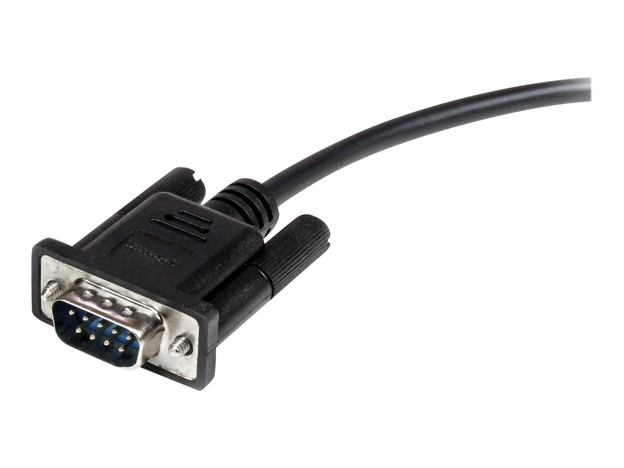 StarTech.com Serielles DB9 RS232 Verlängerungskabel 3m - RS 232 DB-9 Kabel Verlängerung- DB 9 (Stecker) MXT1003MBK