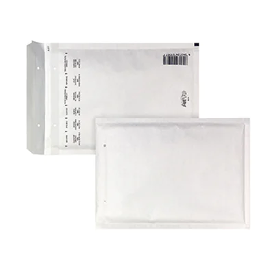 AIRPRO Luftpolstertasche W/13 mit Haftklebung, Lochung für Klammer Kraftpapier weiß 100 St./Pack.