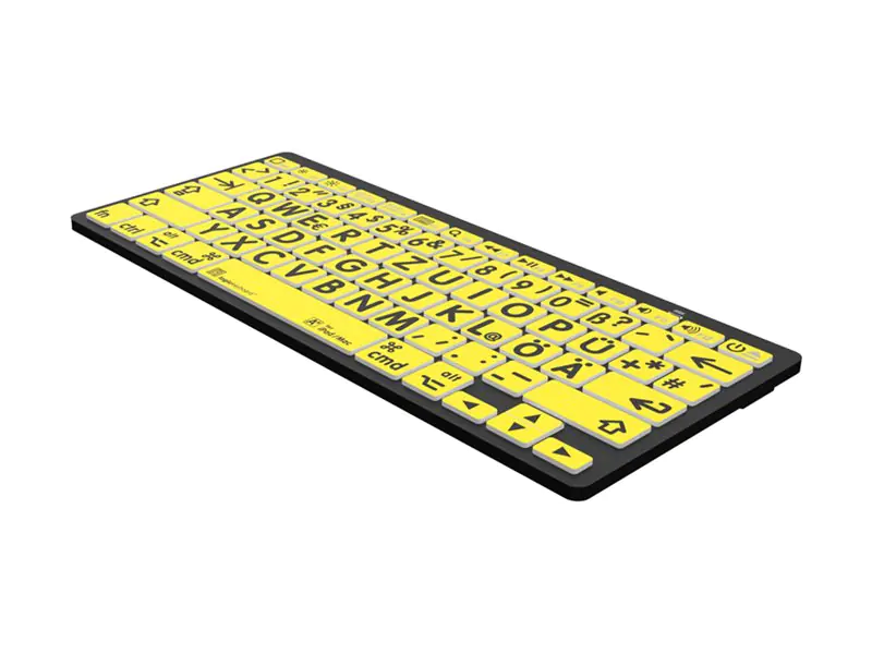 Logickeyboard Largeprint - Tastatur - mini, Mac LKB-LPBY-BTON-DE