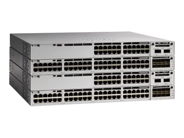 Cisco Catalyst 9300L - Network Essentials - Switch - L3 - 48 x 10/100/1000 (PoE+) + 4 x 1 Gigabit Ethernet SFP+ - an Rack montierbar - PoE+ (505 W)