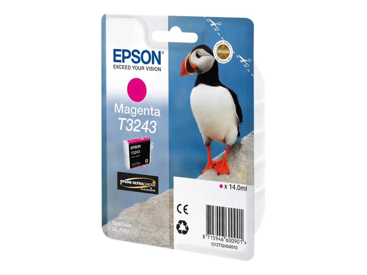 Epson Tinte C13T32434010 T3243 magenta 980 Seiten 14 ml 1 Stück