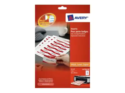 Avery Zweckform Einsteckschild L4728-20 60x90mm 160St