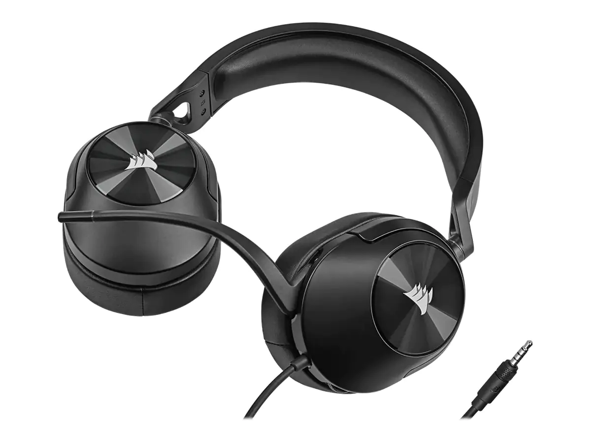 CORSAIR Gaming HS55 STEREO - Headset - ohrumschließend - kabelgebunden - 3,5 mm Stecker - Kohle