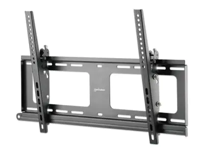 Manhattan - Befestigungskit (Wandmontage) - für Curved Panel/Flat Panel - outdoor, anti-theft, tilting - verriegelbar - stainless steel, kaltgewalzter Stahl - Schwarz - Bildschirmgröße: 94-218.4 cm (37"-86")