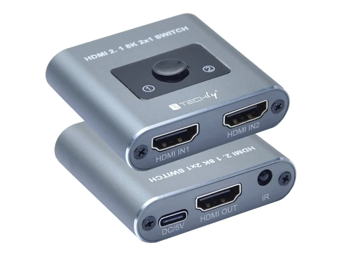 Techly Video/Audio-Schalter - 8K - 2 x HDMI IDATA-HDMI-2128KT