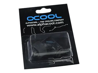 Alphacool HF Screw connector - Flüssigkühlsystemarmatur - Deep Black