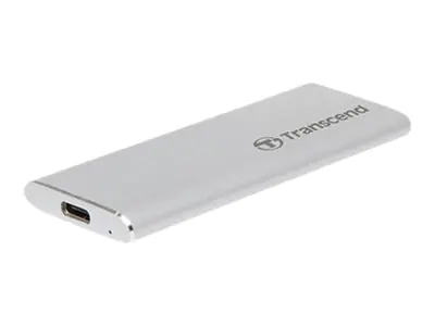 Transcend ESD260C - SSD - 1 TB - extern (tragbar) - USB 3.1 Gen 2 - Silber Transcend ESD260C - SSD - 1 TB - extern (tragbar) - USB 3.1 Gen 2 - Silber