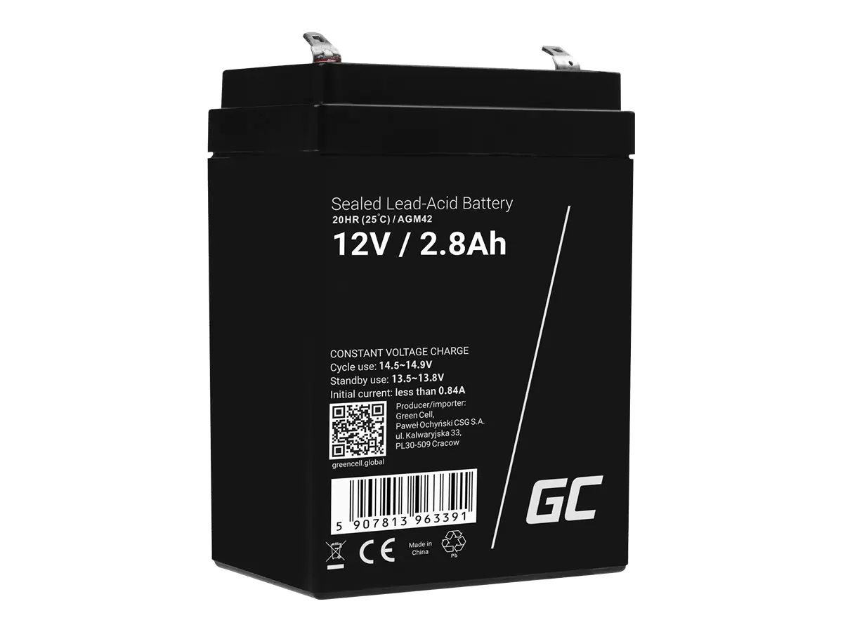 Green Cell Alarmsystem-Batterie - Bleisäure AGM42
