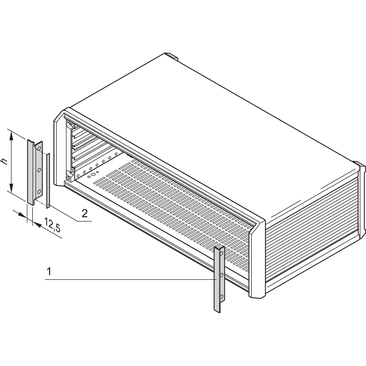 SCHROFF SEITL.Blende PROPAC/PRO - Rack-Zubehör
