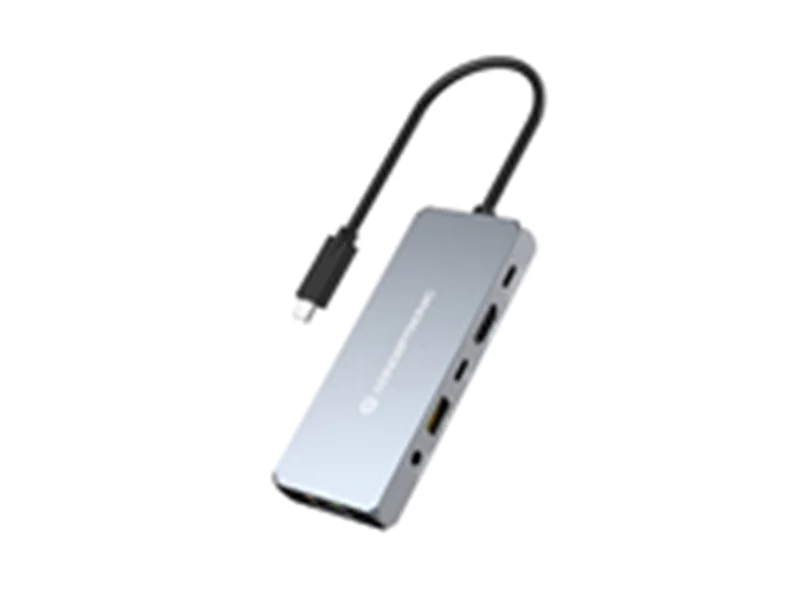 Conceptronic DONN22G - Kabelgebunden - USB 3.2 Gen 2 (3.1 Gen 2) Type-C - 100 W - 3,5 mm - 2500 M