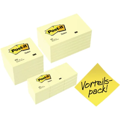 Post-it-Haftnotiz 6546-6556+65312 100Bl. sortiert gelb 24St. Post-it-Haftnotiz 6546-6556+65312 100Bl. sortiert gelb 24St.