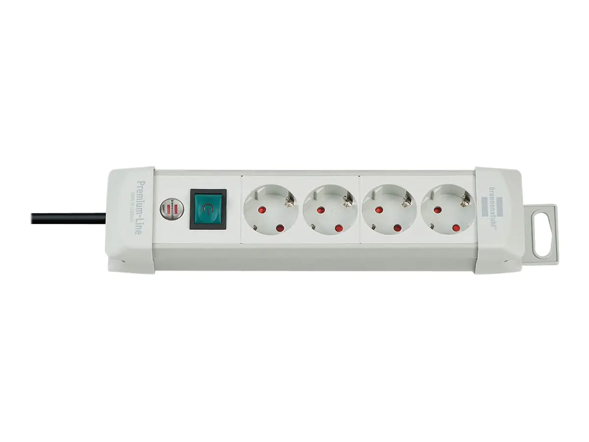 Brennenstuhl Premium-Line extension socket H05VV-F 3G1,5 - Steckdosenleiste - Eingabe, Eingang Stromversorgung - Ausgangsanschlüsse: 4 (Stromversorgung) 1955540100
