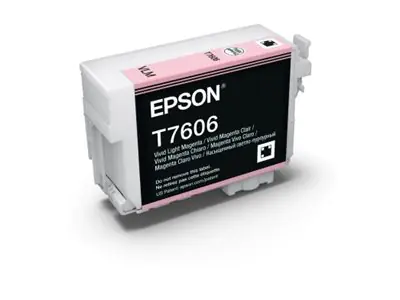 Epson T7606 - 25.9 ml - Vivid Light Magenta - original - Blisterverpackung - Tintenpatrone - für SureColor SC-P600