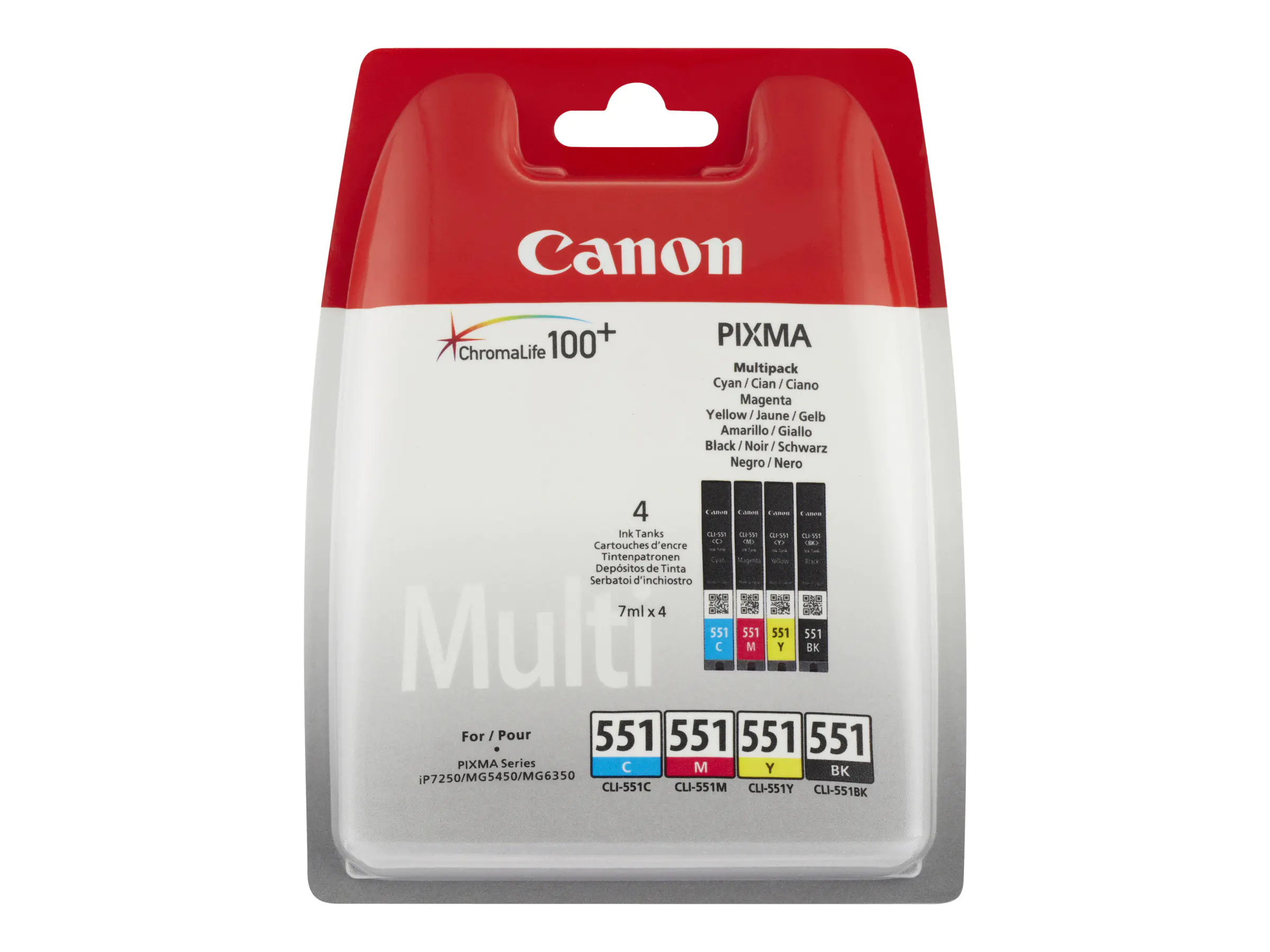 Canon CLI-551 C/M/Y/BK Multipack - 4er-Pack 6509B009