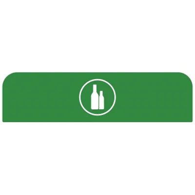 Rubbermaid Hinweisschild 61 x 20,36 cm (B x H) Glas Kunststoff