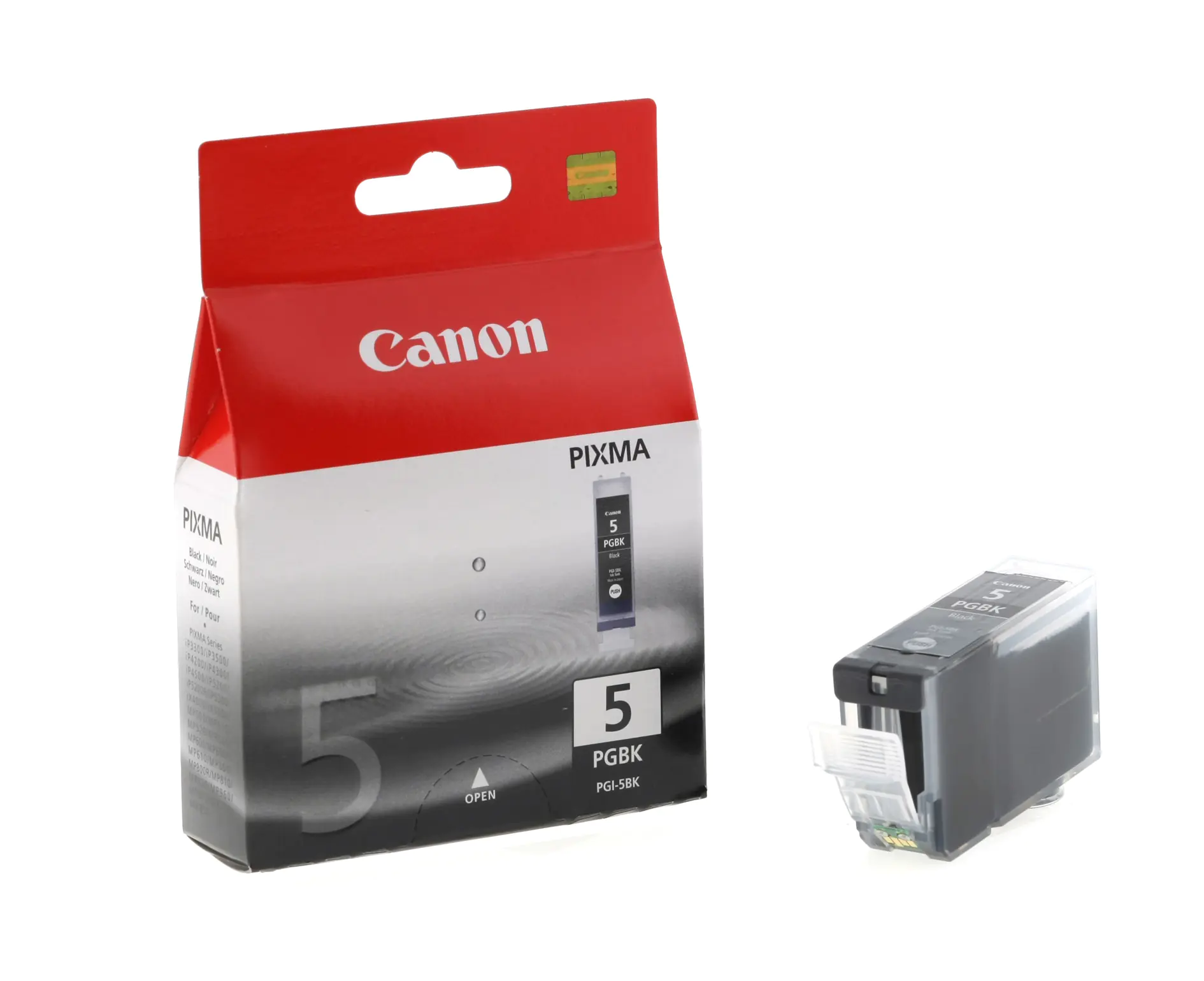 Canon PGI-5BK - 26 ml - pigmentiertes Schwarz - Original - Tintenbehälter - für PIXMA iP3500, iP4500, iP5300, MP510, MP520, MP600, MP610, MP810, MP960, MP970, MX700 Canon PGI-5BK - 26 ml - pigmentiertes Schwarz - Original - Tintenbehälter - für PIXMA iP3500, iP4500, iP5300, MP510, MP520, MP600, MP610, MP810, MP960, MP970, MX700