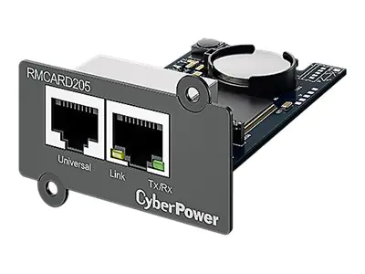 CyberPower RMCARD205 - Fernverwaltungsadapter - 100Mb LAN - 100Base-TX - für Smart App Professional Rackmount Series PR3000; Smart App Sinewave PR1000 CyberPower RMCARD205 - Fernverwaltungsadapter - 100Mb LAN - 100Base-TX - für Smart App Professional Rackmount Series PR3000; Smart App Sinewave PR1000
