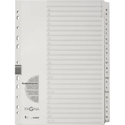 PAGNA Register 31007-08 A-Z DIN A4 24tlg. ws PAGNA Register 31007-08 A-Z DIN A4 24tlg. ws