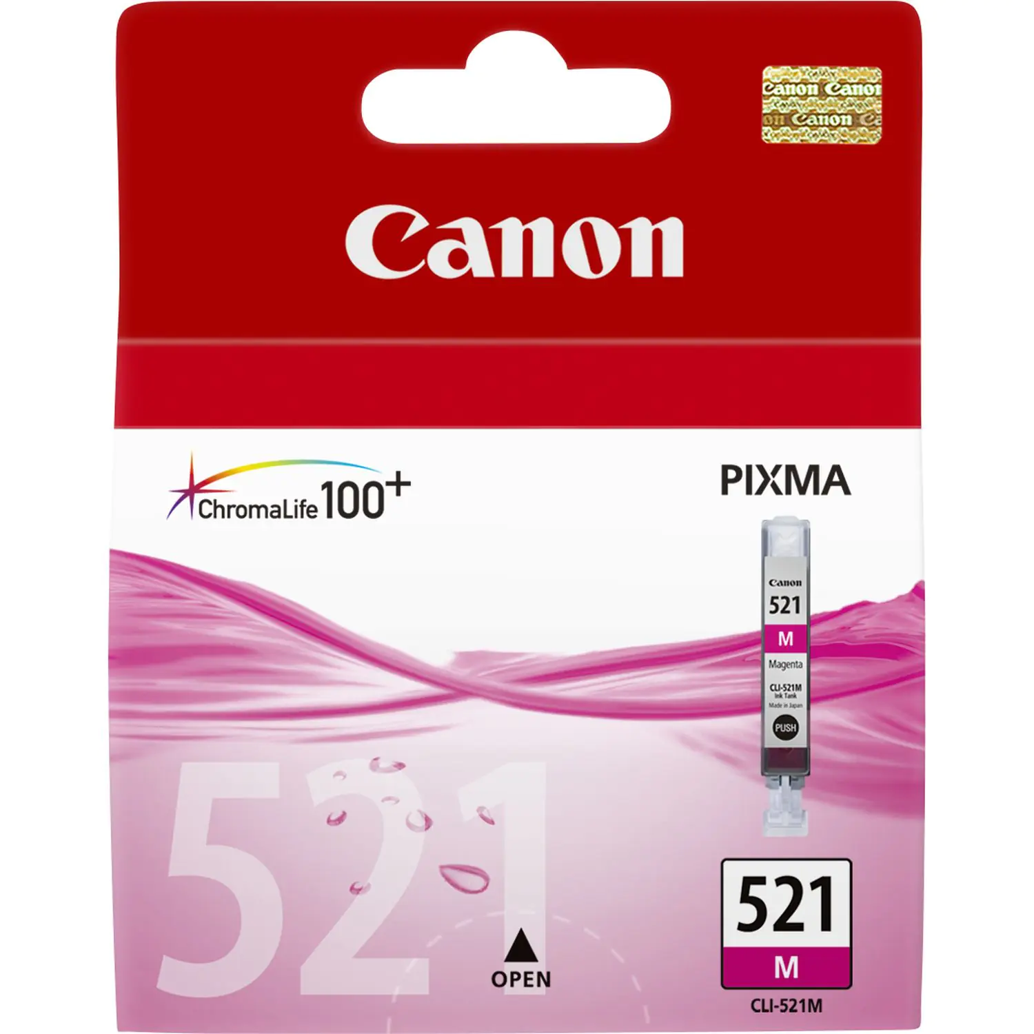 Canon CLI-521M - 9 ml - Magenta - Original - Tintenbehälter - für PIXMA iP3600, iP4700, MP540, MP550, MP560, MP620, MP630, MP640, MP980, MP990, MX860, MX870 Canon CLI-521M - 9 ml - Magenta - Original - Tintenbehälter - für PIXMA iP3600, iP4700, MP540, MP550, MP560, MP620, MP630, MP640, MP980, MP990, MX860, MX870