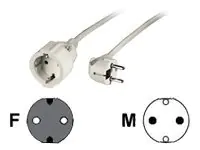 Hama Profi - Spannungsversorgungs-Verlängerungskabel - power CEE 7/7 (W) 00047867