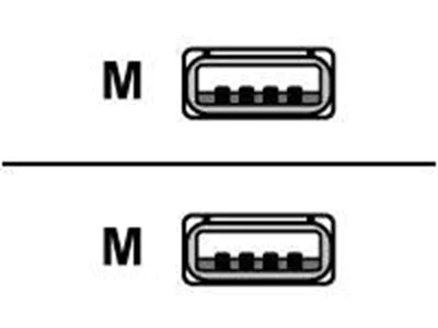 Roline - USB-Kabel - USB (M) zu USB (M) - USB 2.0 - 4.5 m - Schwarz Roline - USB-Kabel - USB (M) zu USB (M) - USB 2.0 - 4.5 m - Schwarz