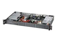 Supermicro SC504 203B - Rack-Montage 1U - Mini-ITX - nicht Hot-Swap-fähig 200 Watt - Schwarz